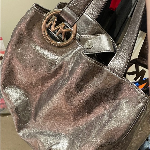 Michael Kors Shimmering Brown Tote - Picture 1 of 1